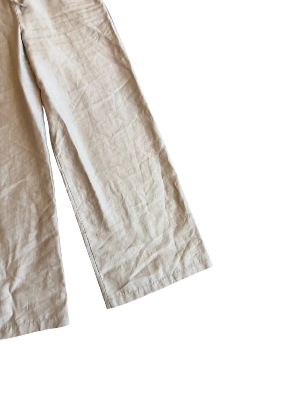 Topshop Utility Zip Jumpsuit Neutral Beige One-Piece Wide Leg Size 4 Women's